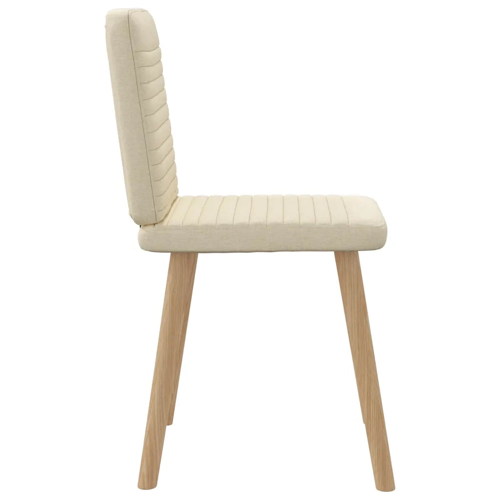 Sedie da Pranzo 6 pz Crema in Tessuto 3315521
