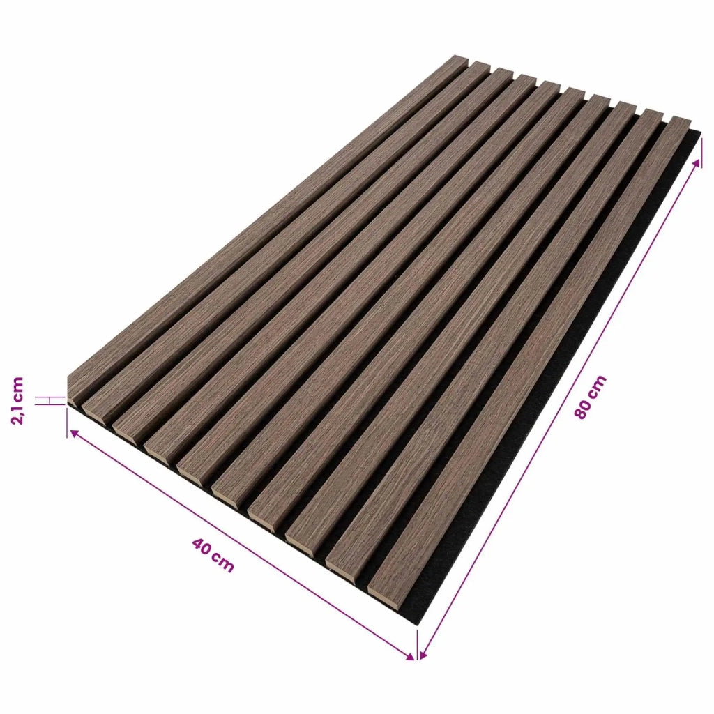 WallArt Pannelli da parete 4 pcs Marrone Scuro 80 x 40 cm 42046529