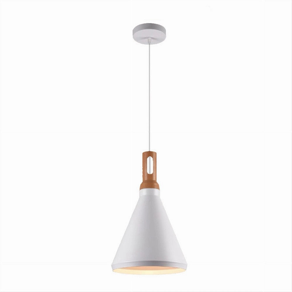 Trade Shop - Lampadario A Sospensione Stile Industriale In Metallo Pendente A Cono E27 A94 -