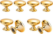 8 pezzi di maniglie per armadi e cassetti in acciaio inox dorato, maniglie resistenti e stile per la decorazione dell'arredamento (21mm×25mm)