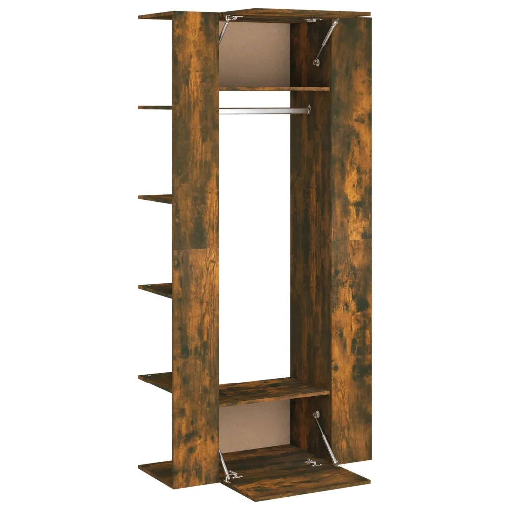 Mobili da Corridoio 2 pz Rovere Fumo in Legno Multistrato 3114179
