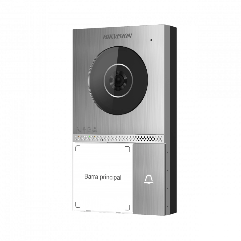 Kit videocitofono smart Hikvision per villa Bifamiliare con gestione da remoto via app Hik-Connect