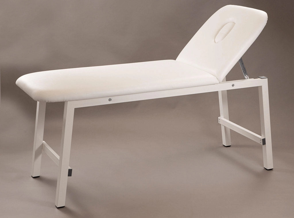 Lettino da Massaggio Fisioterapia Fisso 2 Sezioni 190x65x78cm Benotti Innaloo Bianco