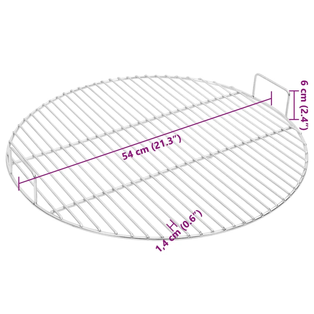 Griglia con Maniglie Rotonda Ø54 cm in Acciaio Inox 304 4010559