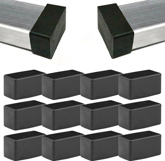 12 pezzi di gomma per piedi per protezione di pavimenti in legno duro (15x30mm)