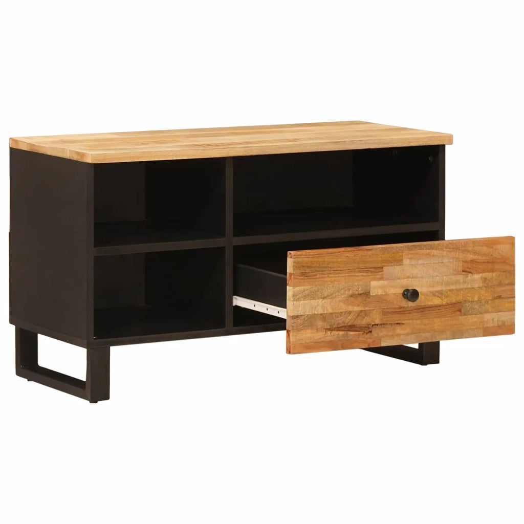 Mobile TV Marrone 80 x 33 x 46 cm Legno di mango massello 4018313