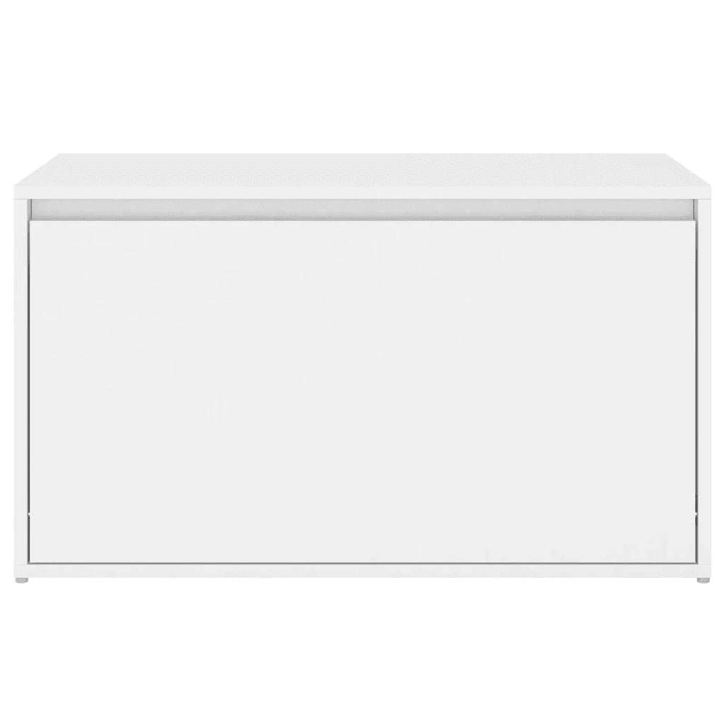 Panca da Ingresso 80x40x45 cm Bianca in Truciolato 808666