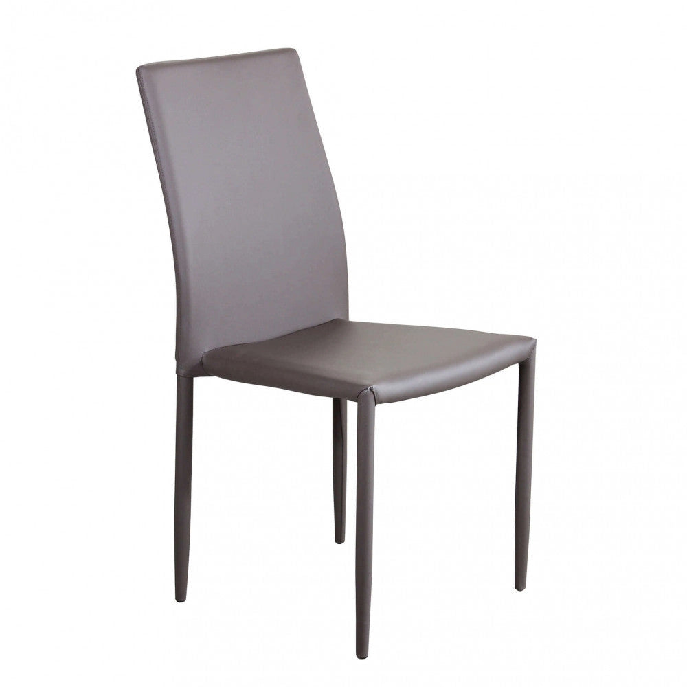 Sedia Cammie 41x50x91 h cm in Similpelle Marrone