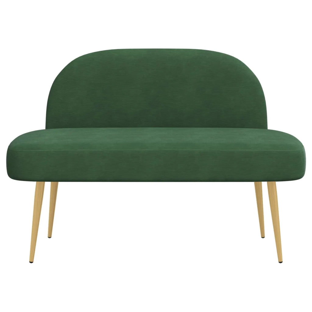 Panchina imbottita con schienale Verde giungla 110 x 60 x 76 cm 42040781
