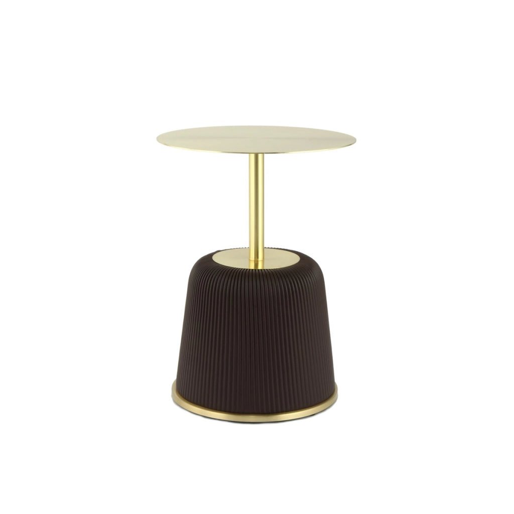 Tavolino da salotto Jokai 300 marrone con base rivestita