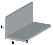 PROFILO ARGENTO H.100 CM ANGOLARE 30X30X1 MM*- ARCANSAS- 5,0 pz