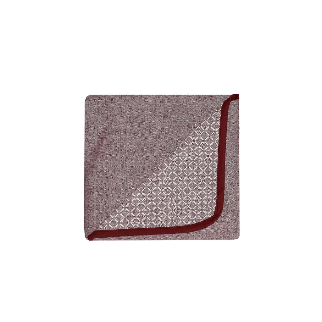 Copridivano con Copri Braccioli Seduta 60 cm in Poliestere Bordeaux
