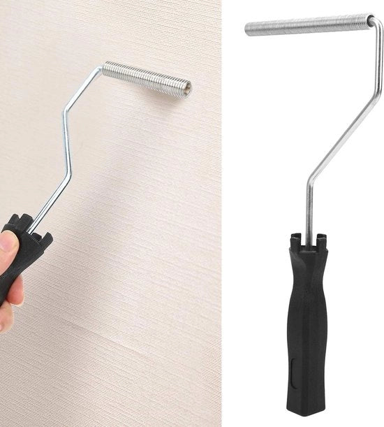 Rullo decorativo professionale per verniciatura - 15 cm - Fibra di vetro - Lega di alluminio - Rullo a bolle - Strumento di decorazione - Finitura professionale - Pennello per verniciatura