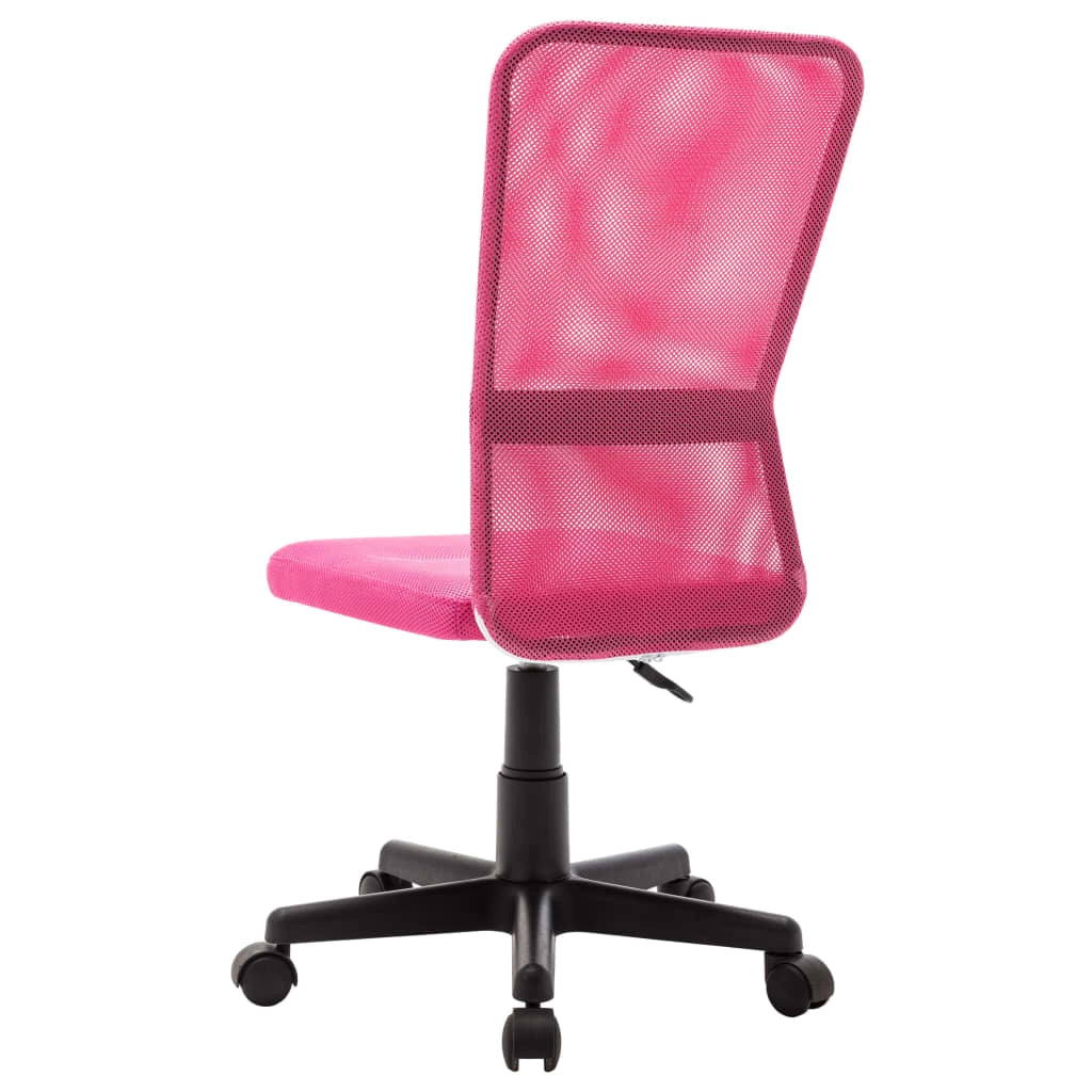 Sedia da ufficio/studio rosa 44 x 52 x 100 cm tessuto a rete rosa 02_0024057