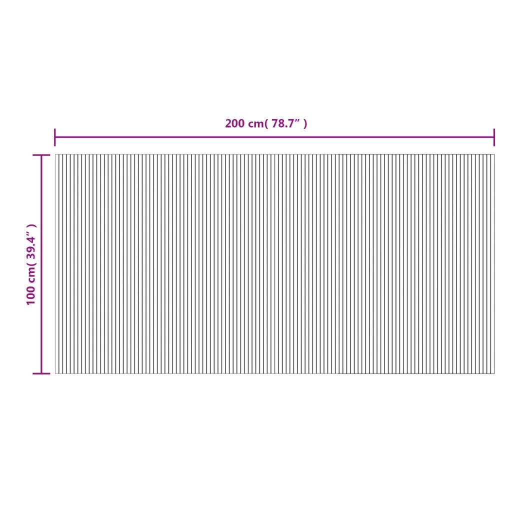 Tappeto Rettangolare Grigio 100x200 cm in BambÃ¹