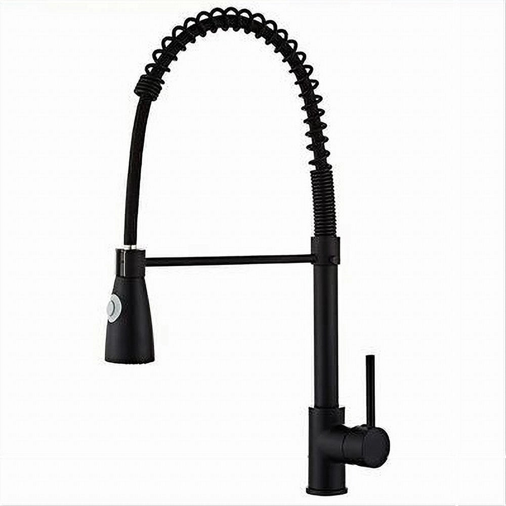 Trade Shop - Rubinetto Miscelatore Cucina Con Doccetta A Molla Lavello Isola Canna Alta 87465 -