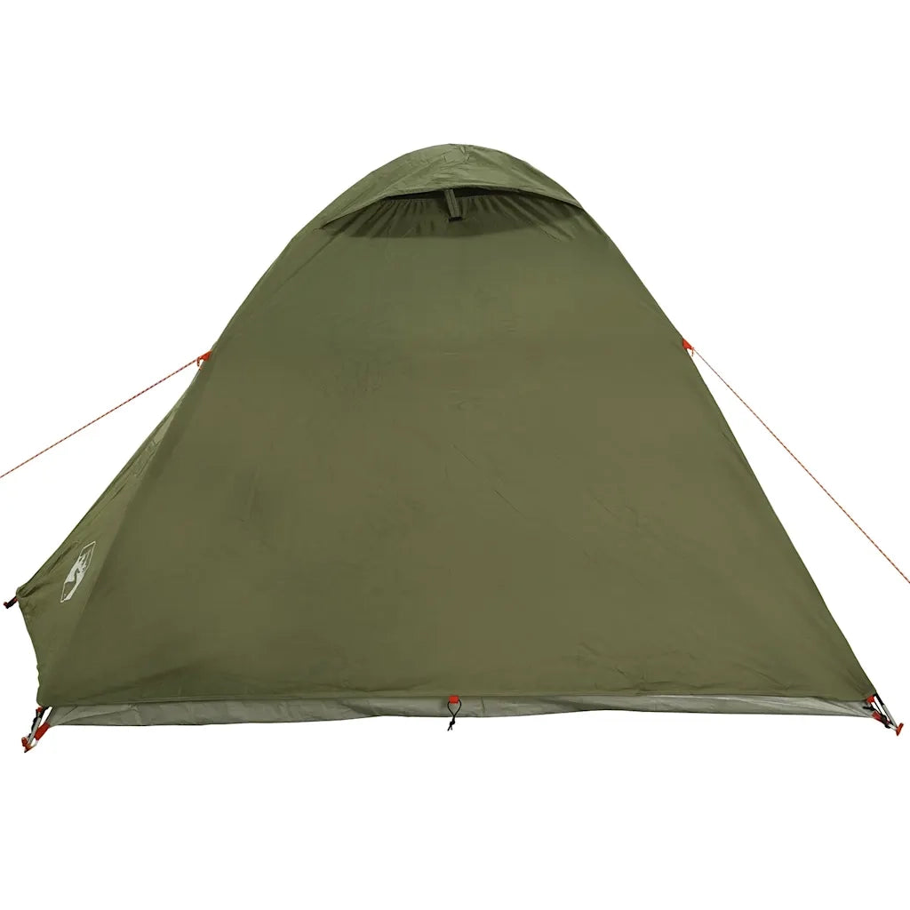 Tenda da Campeggio a Cupola 3 Persone-Tenda per Escursionismo Verde Oliva Impermeabile