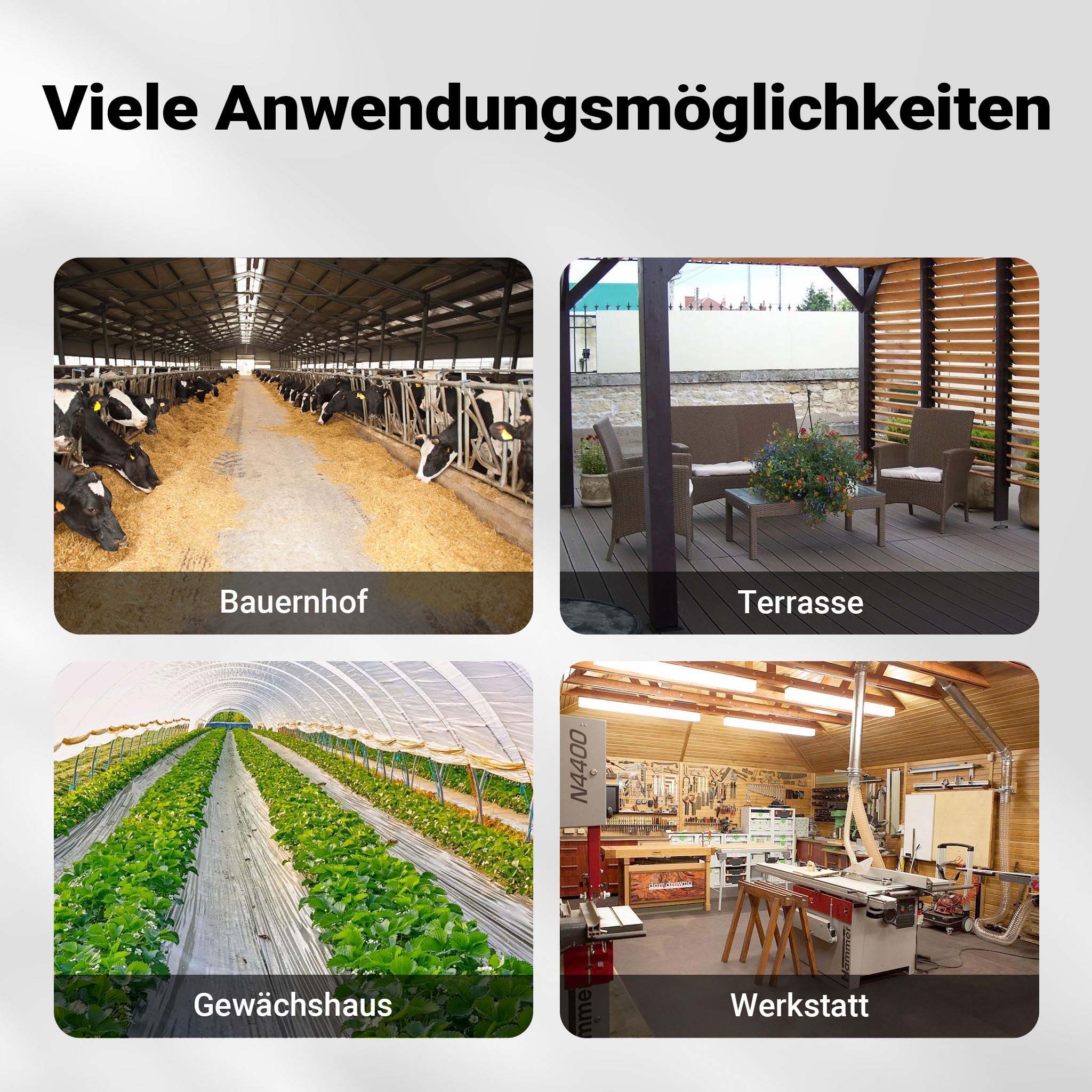 Generatore di calore a gas GPL, 15 kW 30 W 320m³/ora, cannone aria calda con avviamento piezoelettrico, incluso riduttore di pressione del gas per la Spagna 700 mbar con tubo da 1,5 m
