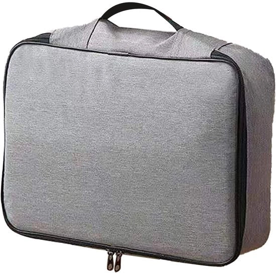 Documenti in archivio multi-strato - documenti cartacei - tessuto Oxford - capacità di archiviazione - dimensioni 37 x 14 x 27 cm - contenitore per documenti