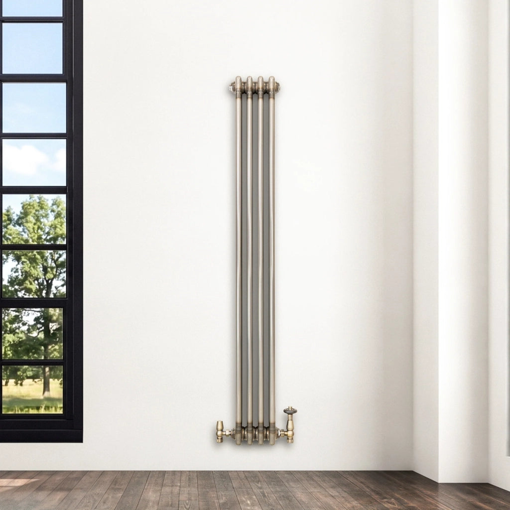 Radiatore 3 Colonne Verticale Metallo Grezzo 1500x200 mm