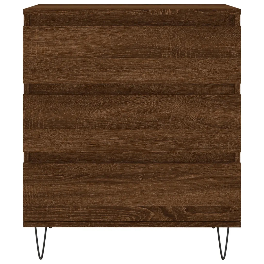 Credenza Rovere Marrone 60x35x70 cm in Legno Multistrato 827187