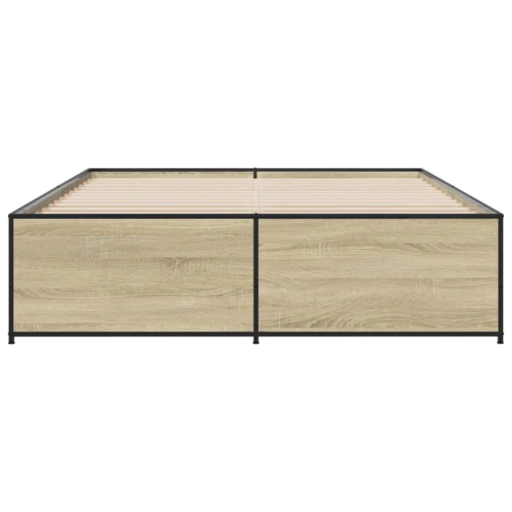 Giroletto Rovere Sonoma 160x200 cm in Legno Multistrato Metallo 3279878