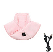 Cuscino riscaldante caricabile - Cuscino riscaldante - Cuscino riscaldante per collo - Portatile - Calore invernale - Cuscino riscaldante per collo elettrico - Supporto collo e spalla - Cuscino riscaldato per collo - Alimentazione USB (rosa - 42*30cm)
