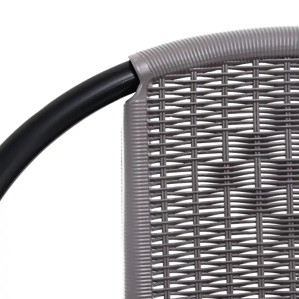Sedie da Giardino 8 pz | Sedie da Esterno in Plastica Rattan e Acciaio 110 kg