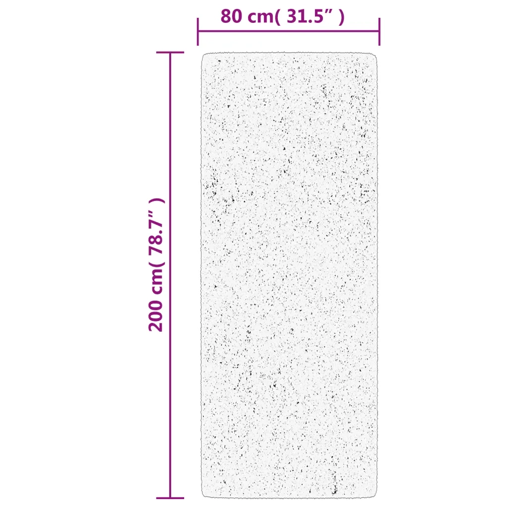 Tappeto OVIEDO a Pelo Corto Verde 80x200 cm 375574