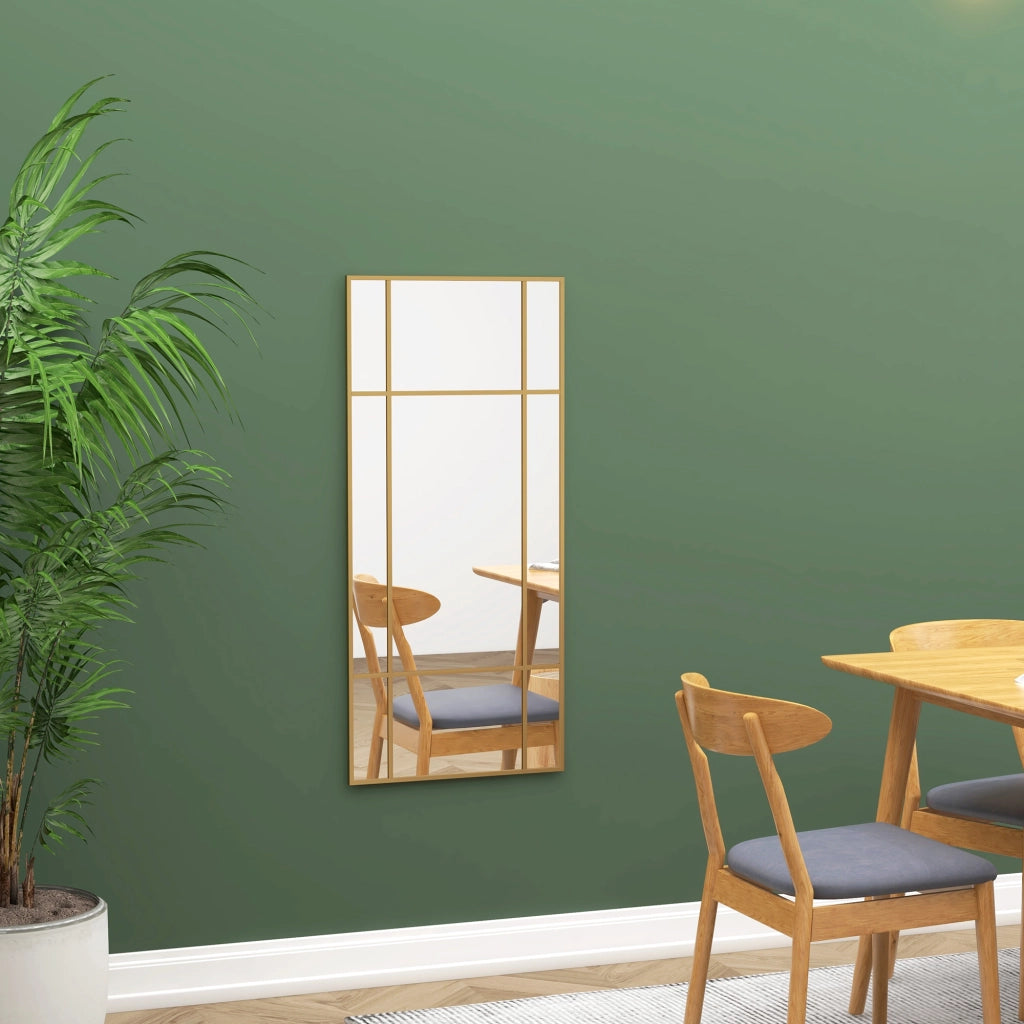 Specchio da Parete Finestra ¨C zephmum ¨C 110x50cm Oro
