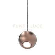 NEMO-RS Sospensione 1 luce senza base  attacco GU10 lampadina inclusa colore rame spazzolato diametro 12cm