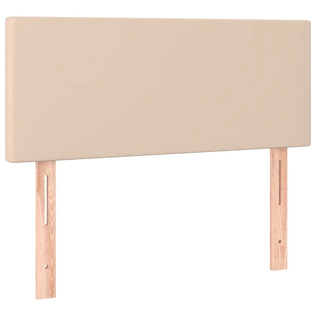Letto singolo | Letto per adulti | Giroletto a Molle con Materasso Cappuccino 80x200 cm Similpelle