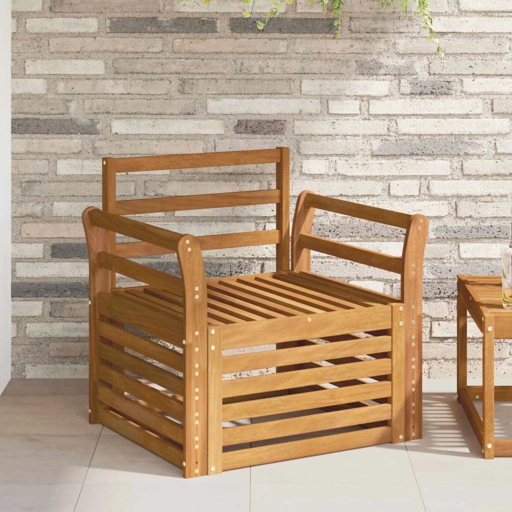 Set di divani da esterno Legno di Acacia Massello 3436354