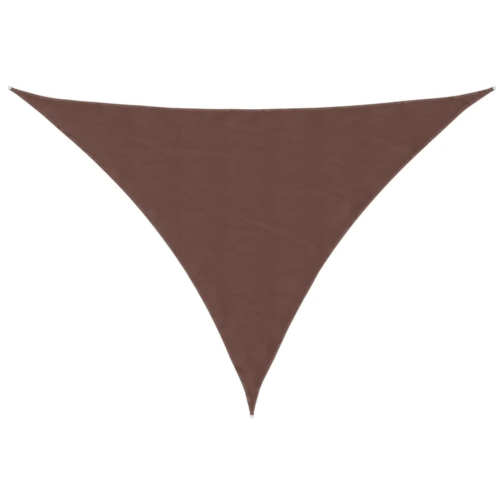 Parasole a Vela Oxford Triangolare 3x3x4,24 m Marrone 135832
