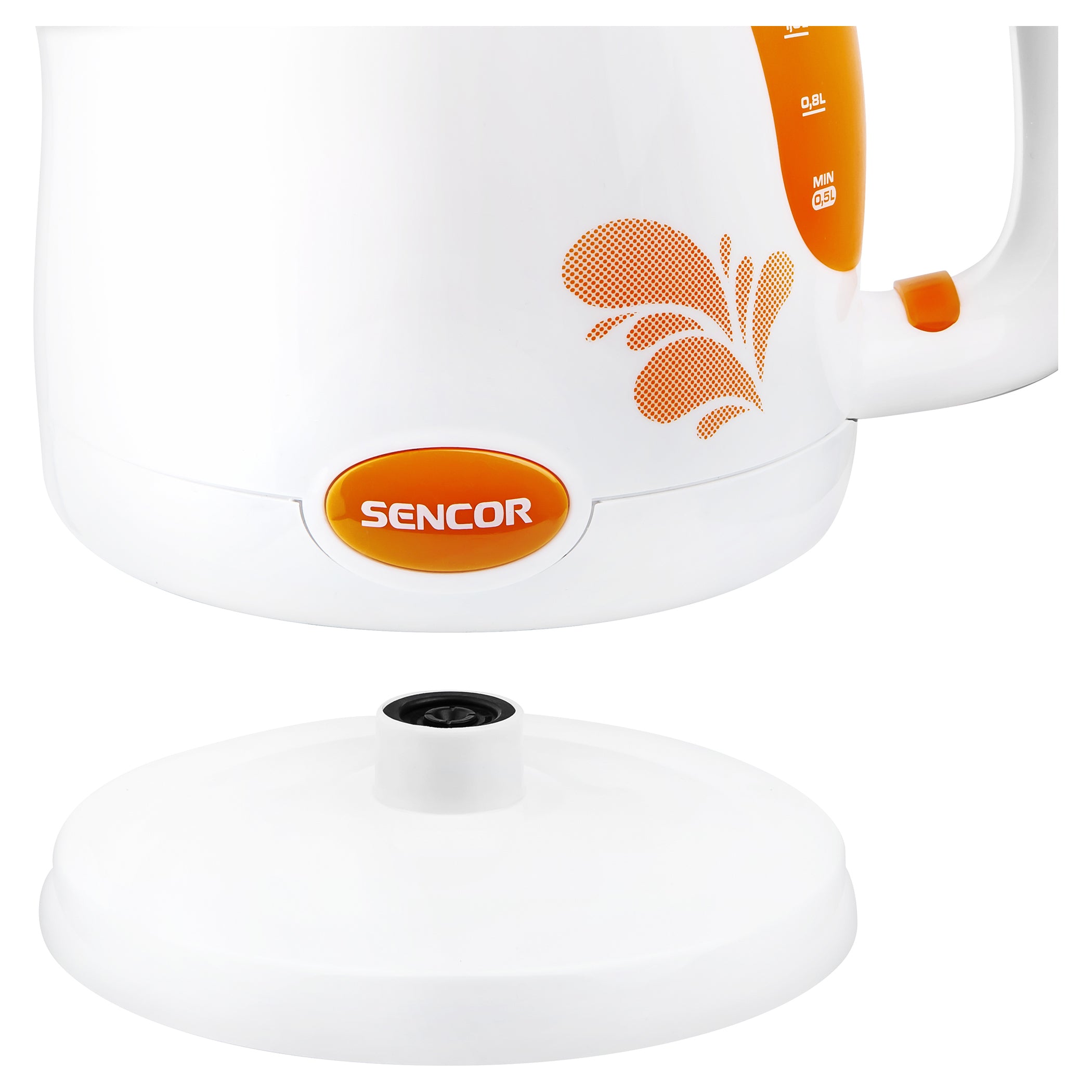 Bollitore elettrico arancione Sencor 1,5L 2000W SWK 1503OR