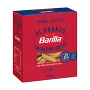 barilla penne rigate pasta trafilata al bronzo confezione da 400 grammi