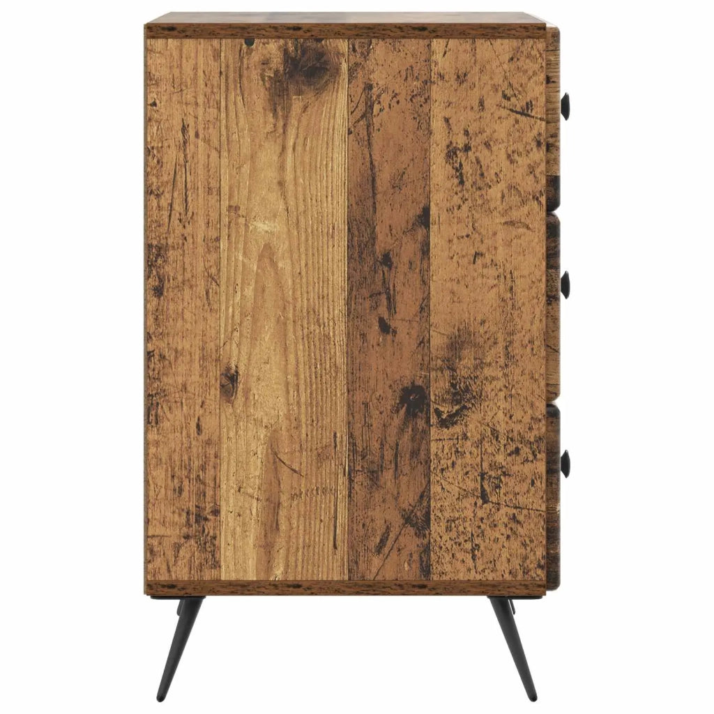 Armadio da Notte con cassetto Legno antico 43 x 41 x 66,5 cm 895483