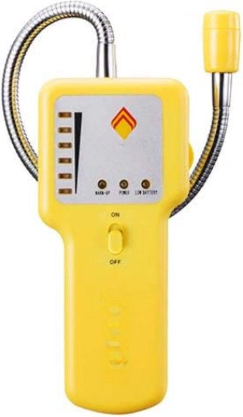 Detettore di Gas - Misuratore di Monossido di Carbonio - Alta Precisione - Detettore di Gas di Metano - Allarme Acustico e Visivo - Portatile - Facile da Leggere - Giallo