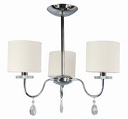 Lampada a soffitto Candellux Estera cromata 3xE14 58cm