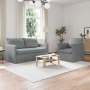 Set di divani 2 pcs Grigio Chiaro 156 x 82 x 85 cm Tessuto 3407567