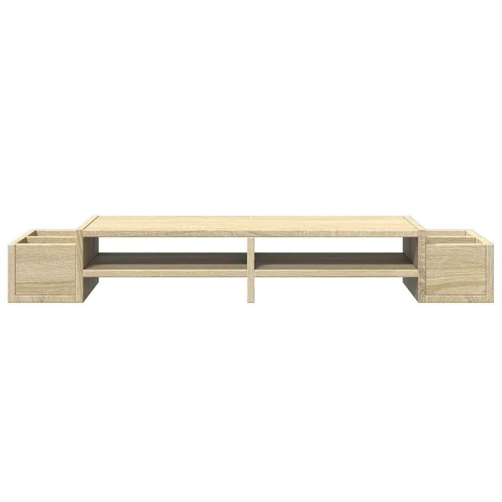 Supporto Monitor con Cassetti Rovere 100x27x15 cm in Truciolato 854690