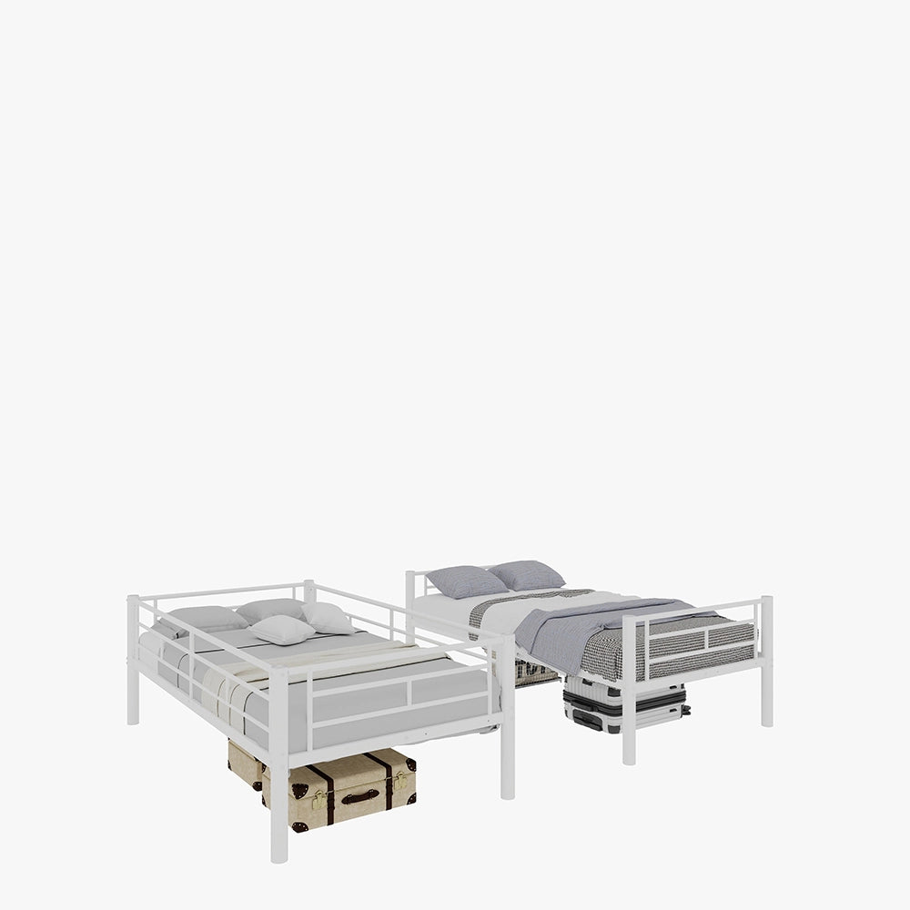 Letto metallico Twin su Twin - Xylo - struttura robusta, senza rete
