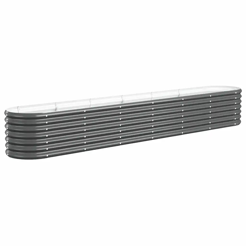 Letto da Giardino in Acciaio a Polvere 260x40x36 cm Antracitecod mxl 119350