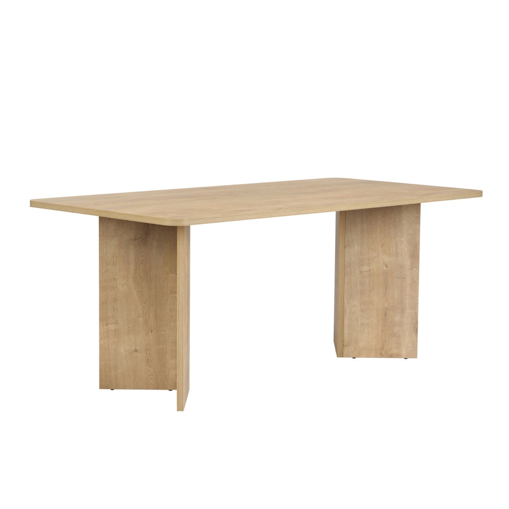 Noleme, Tavolo Fisso 6 Posti, 180x90x75h cm Marrone Rovere