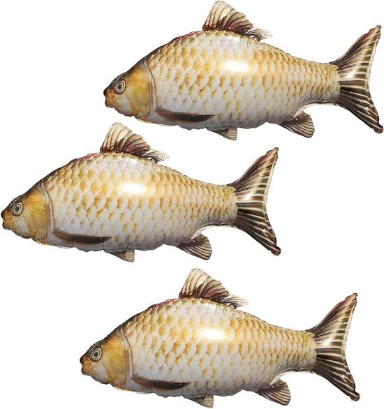 Set di 3 pesci Koi palloni, palloni gonfiabili, 84 cm grandi, ideali per feste e decorazioni