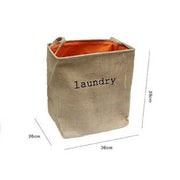 Trade Shop - Cesto Contenitore Porta Biancheria Bucato Con Manici In Tessuto Bagno 10020 -