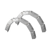 Set guide profilo in lamiera zincata per strutture curve e design innovativo *** pezzi 2, misure 29 x 29 x 29 mm, con...