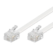 Trade Shop - Cavo Telefonico Adsl Rj11 1 Mt Collegamento Telefonico Modem Internet Rj11-1.0m -