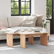 vidaXL Tavolino da salotto 2 pcs Naturale 100 x 69 x 35.5 cm