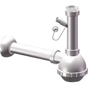SIFONE PP A BOTTIGLIA 1 VASCA + 1 ATTACCO - BIANCO MM 40 11/2- 5 pezzi
